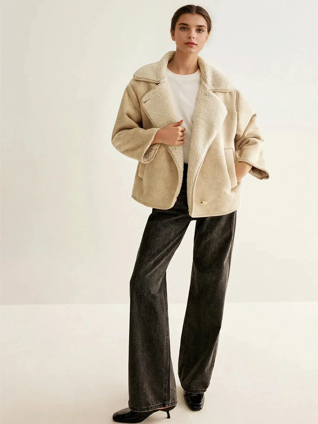 Selize | Fleece jacket with buttons