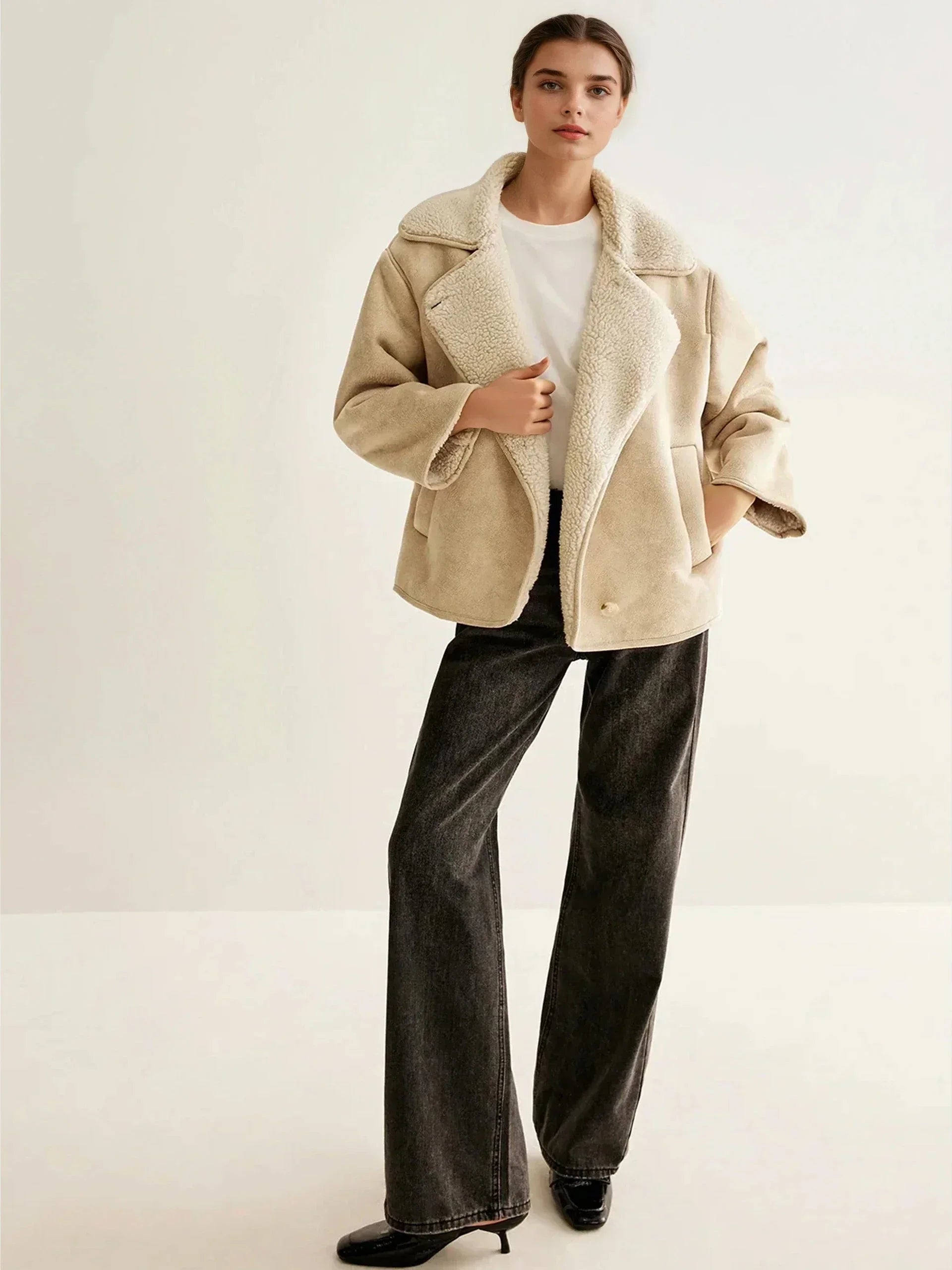 Selize | Fleece jacket with buttons