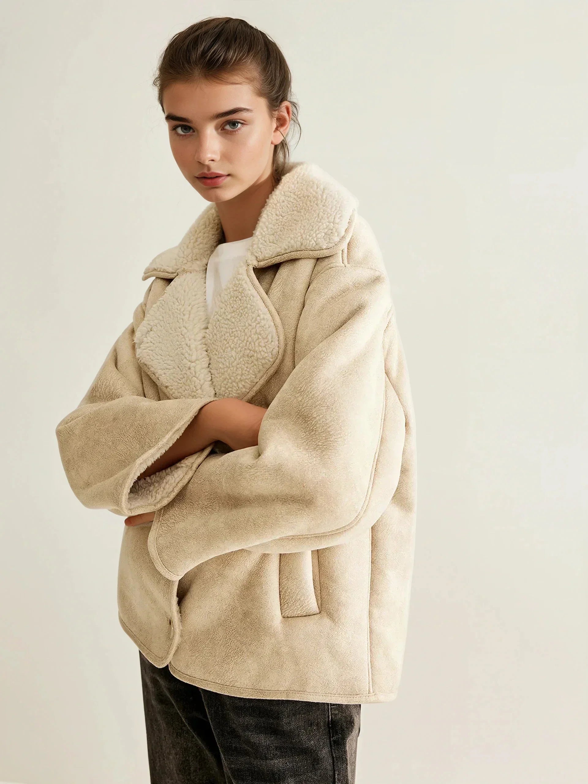 Selize | Fleece jacket with buttons