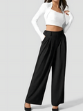 Black maxi trousers