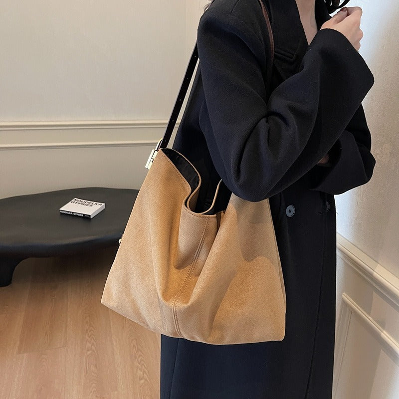 Edna Lock Suede Bag