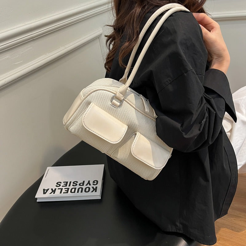 Pebbled Shoulder Bag