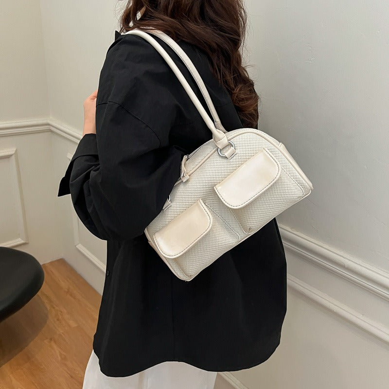 Pebbled Shoulder Bag