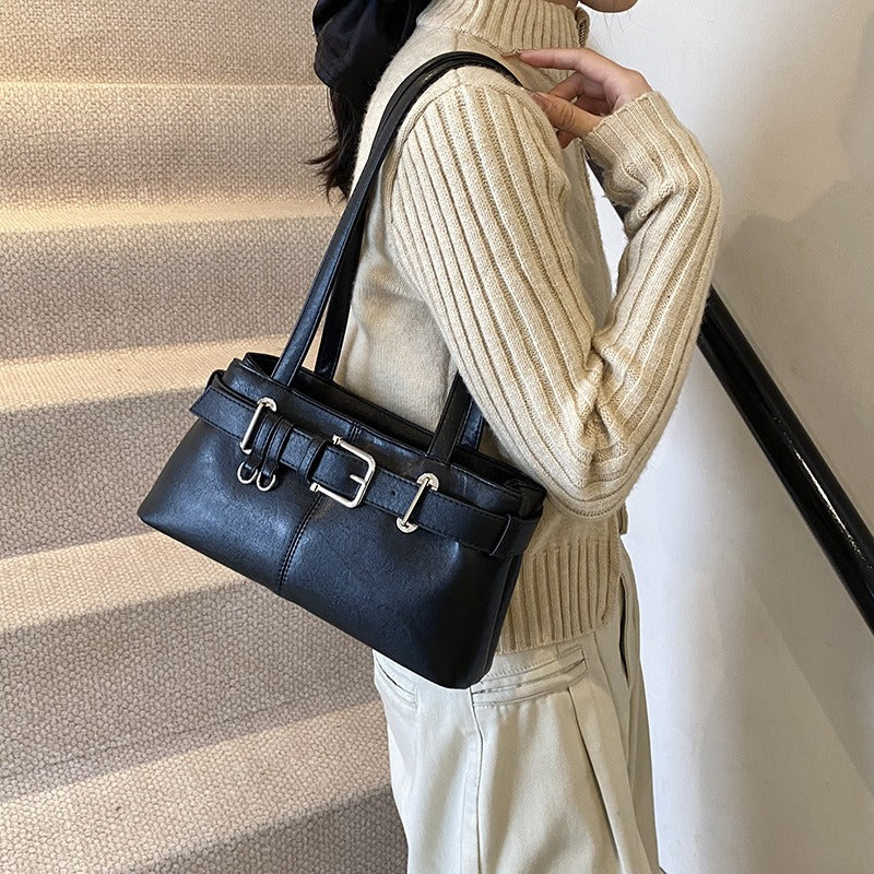 Caily Buckle Shoulder Bag