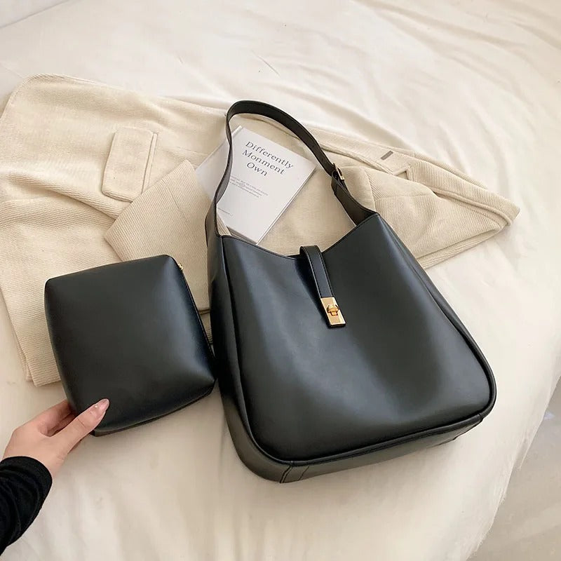 Zea Turn Lock Shoulder Bag