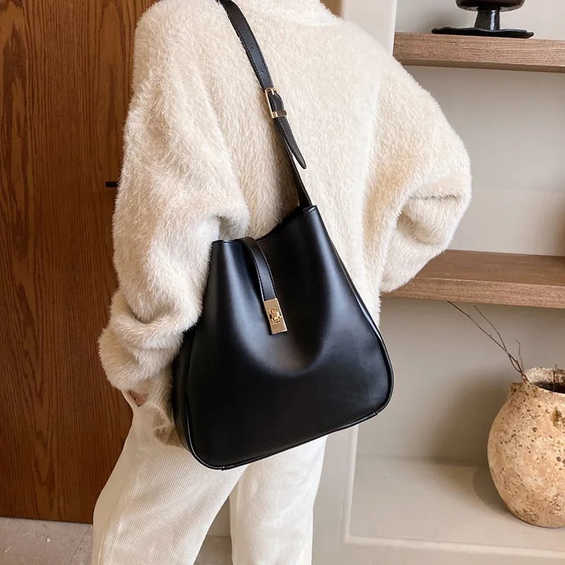 Zea Turn Lock Shoulder Bag