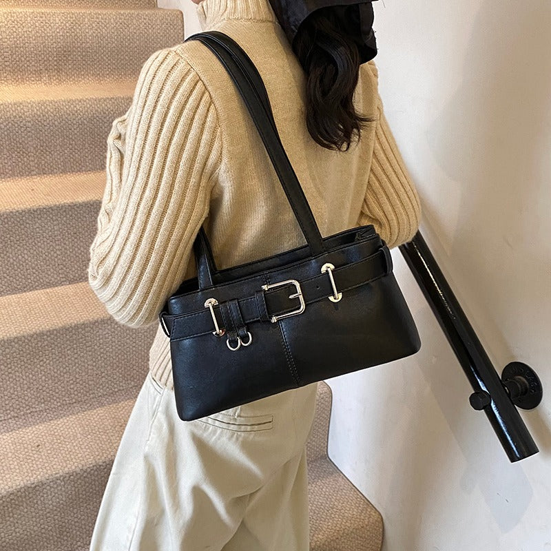Caily Buckle Shoulder Bag