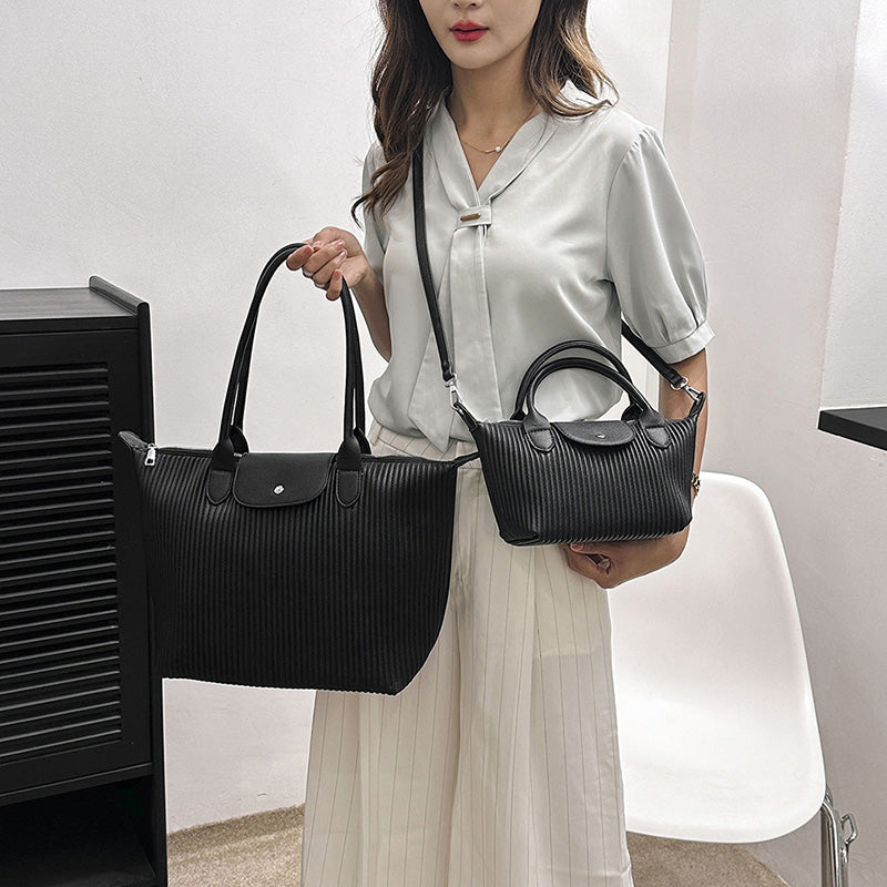 Renna | Top Handle Pleated Tote
