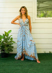 Blue Dusk | tie-dye maxi dress