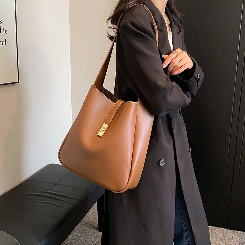 Zea Turn Lock Shoulder Bag