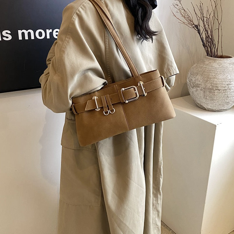 Caily Buckle Shoulder Bag