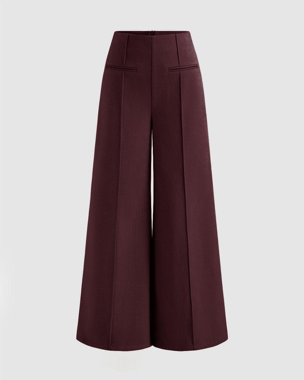 Merlot wide-leg trousers