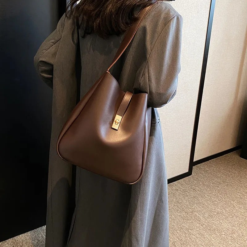 Zea Turn Lock Shoulder Bag