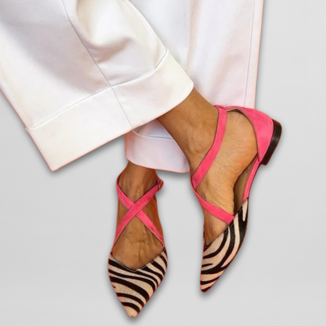 Pink ballet Flat with Straps