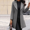 Linde | Grey fitted coat