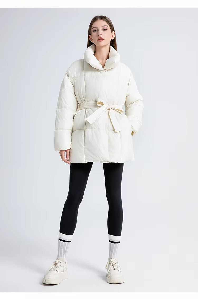 Cleo | Black belted parka