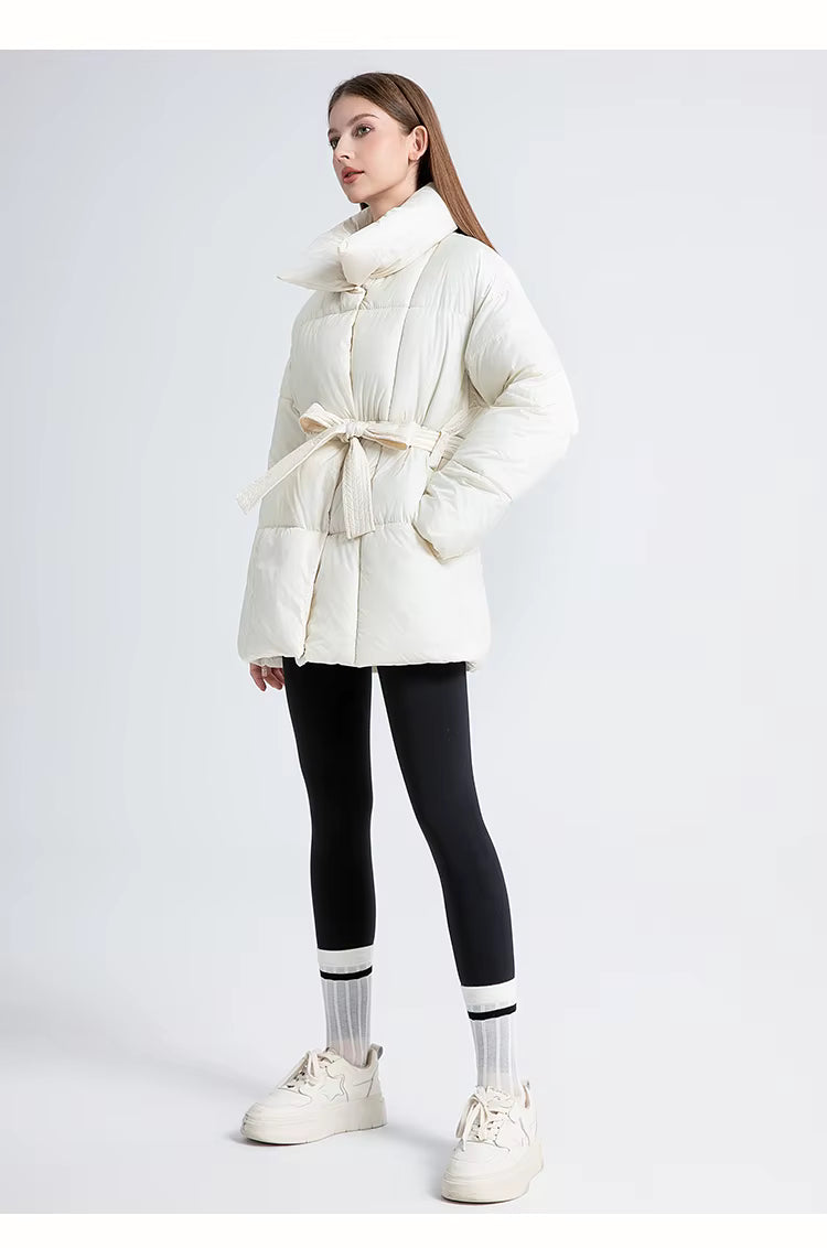 Cleo | Black belted parka