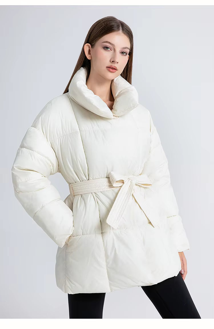 Cleo | Black belted parka