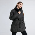 Cleo | Black belted parka