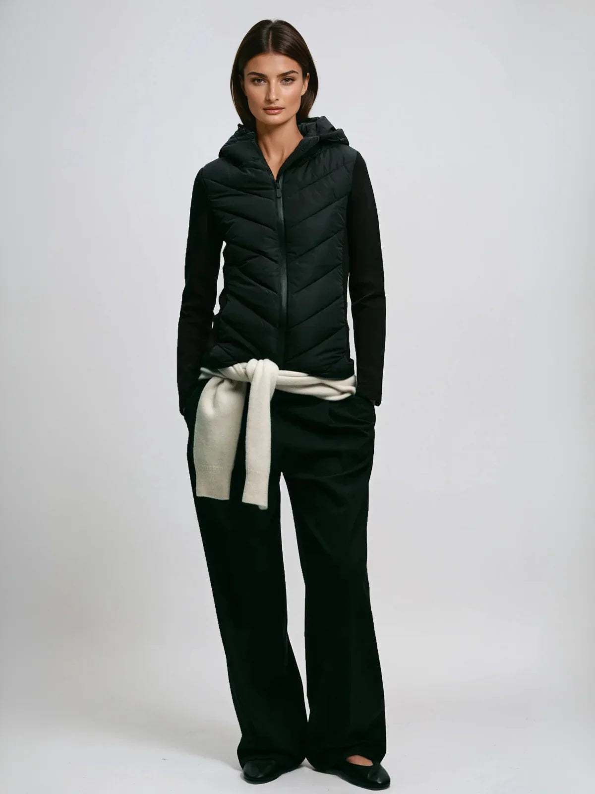 Soraia | Cotton padded coat with stand up collar