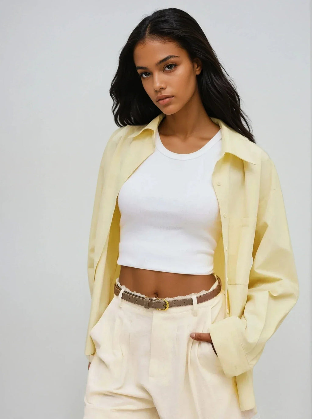 Tiara | Cotton shirt with collar