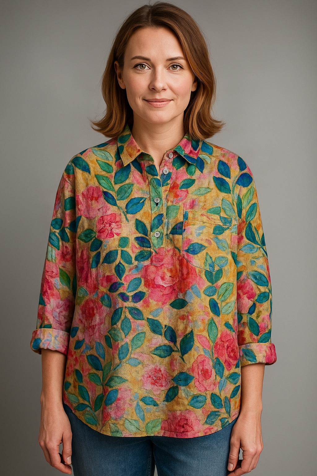 Jaynie | Multicolor floral shirt