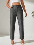 Grey tailored Tapered Trousers
