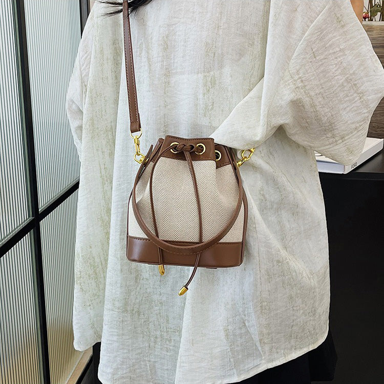 Canvas Bucket Bag