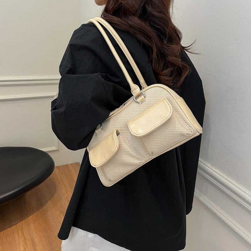 Pebbled Shoulder Bag