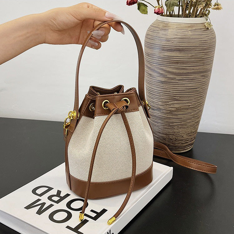 Canvas Bucket Bag