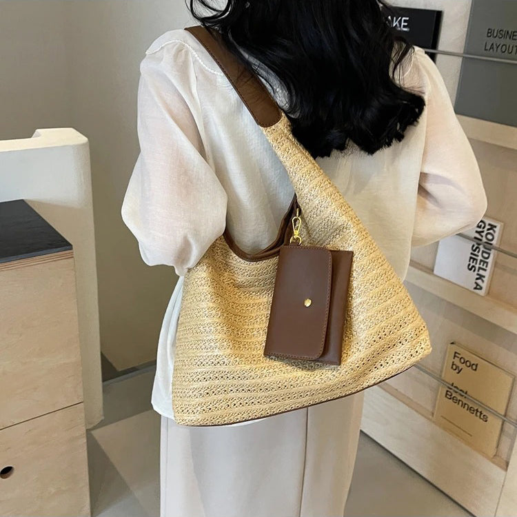 Straw Hobo Bag