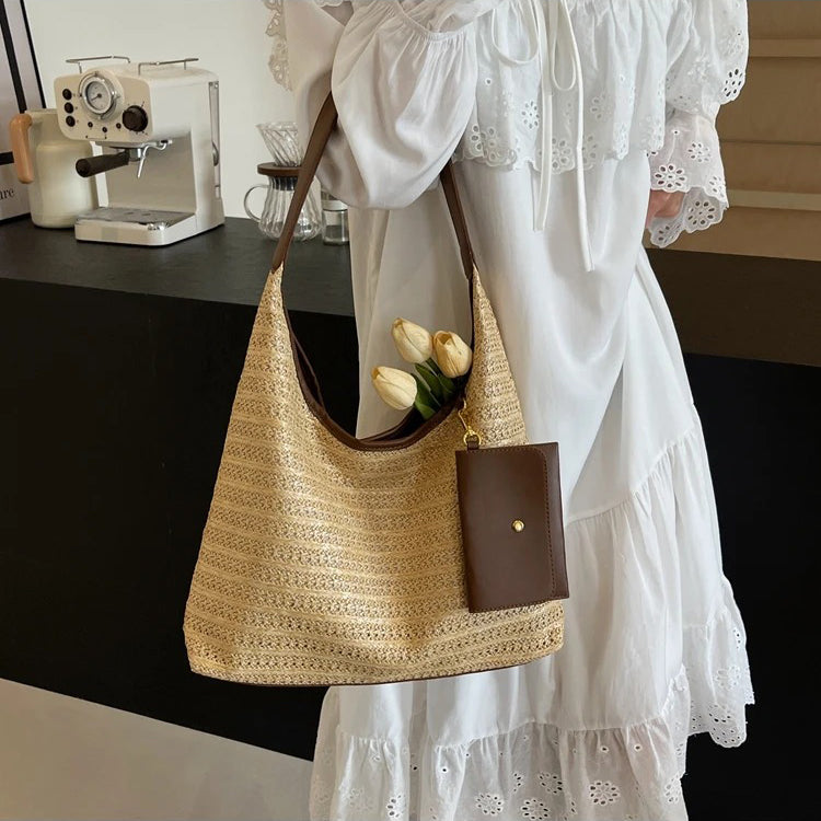 Straw Hobo Bag