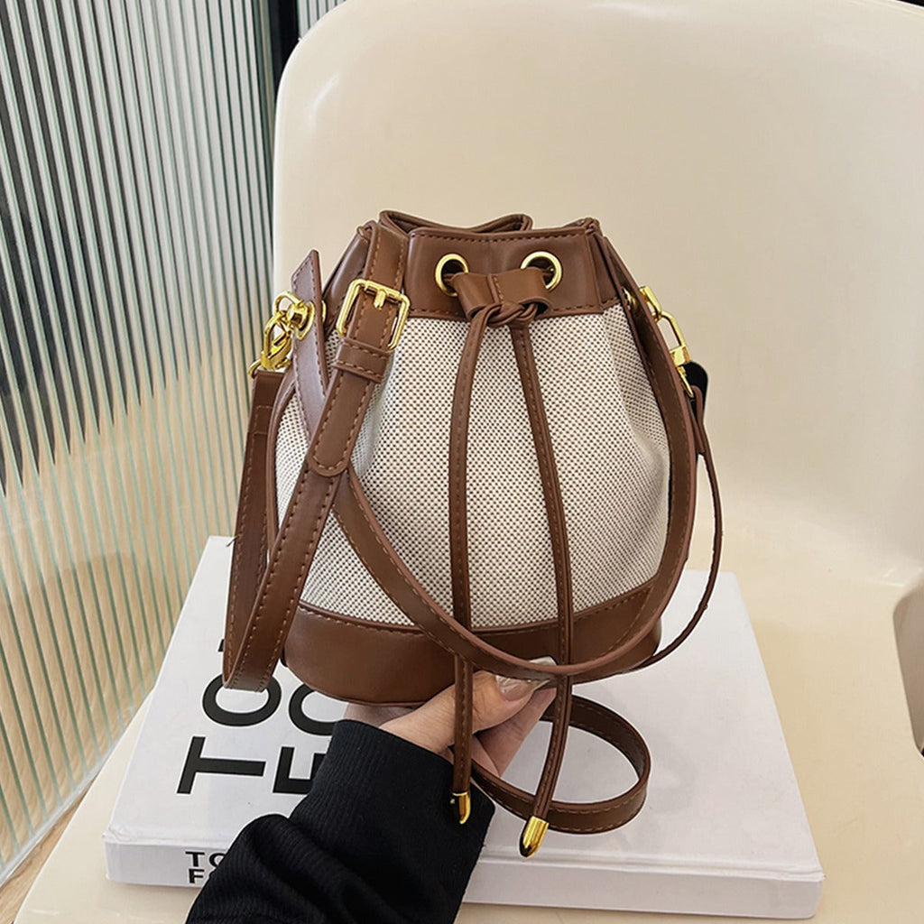 Canvas Bucket Bag