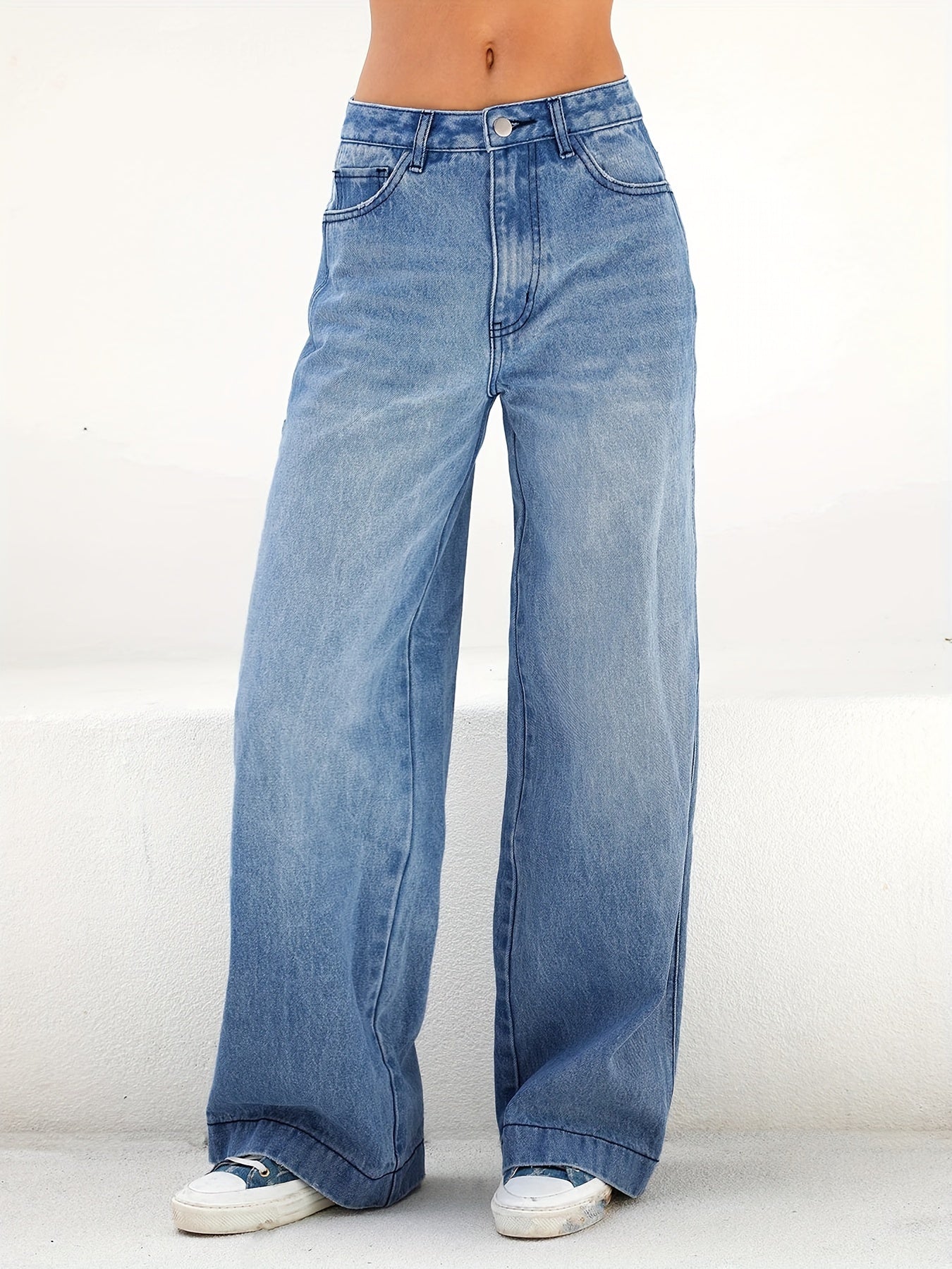 Blue baggy jeans
