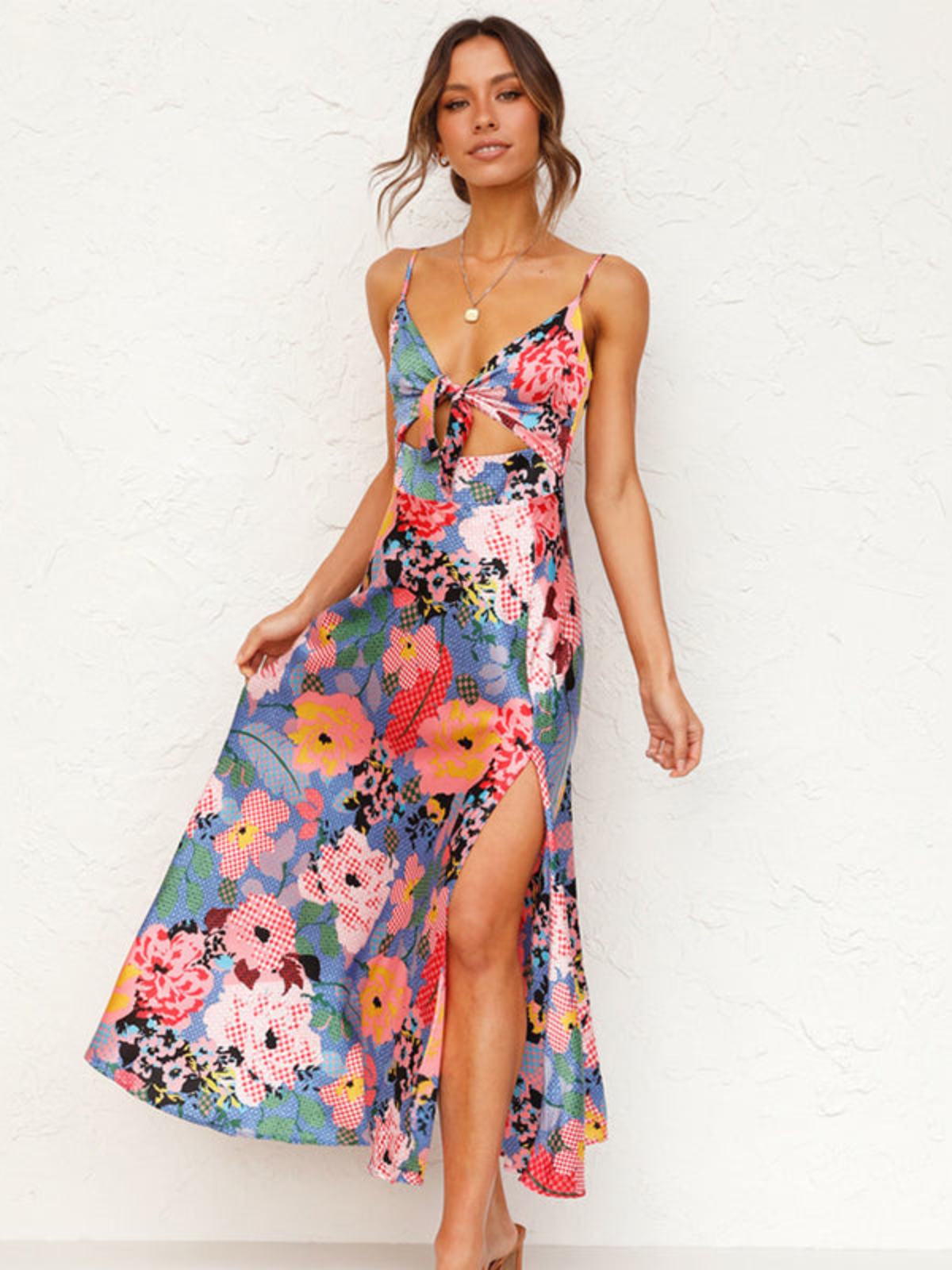 Dress with floral print