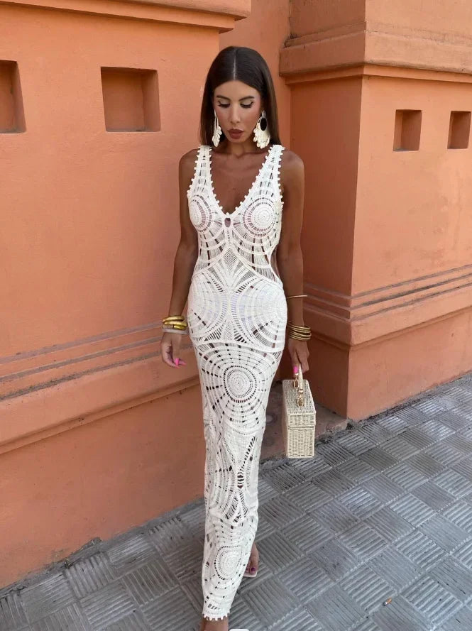 Carmel | Maxi Dress with V-Neck