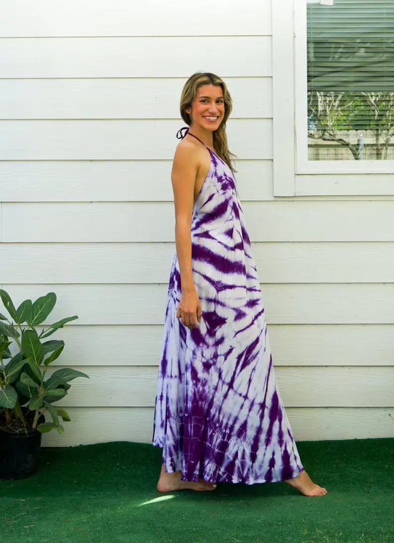 Violet Dream | Tie-Dye Maxi Jurk