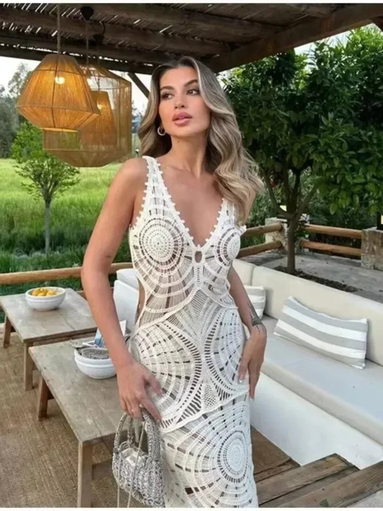 Carmel | Maxi Dress with V-Neck