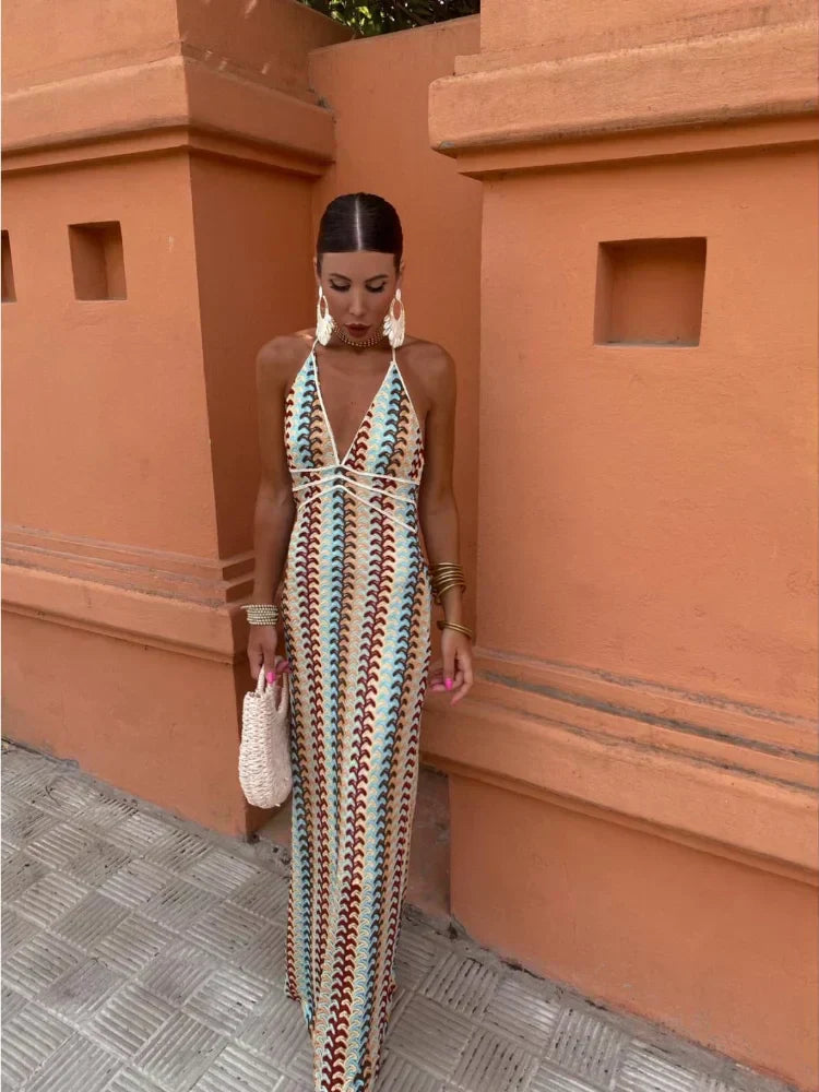 Roxy | Dress with halternek