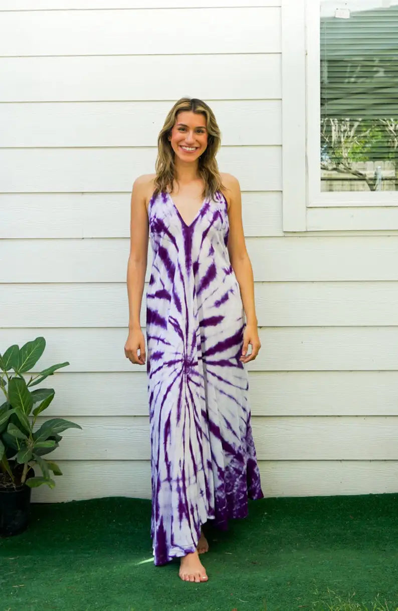Violet Dream | Tie-Dye Maxi Jurk