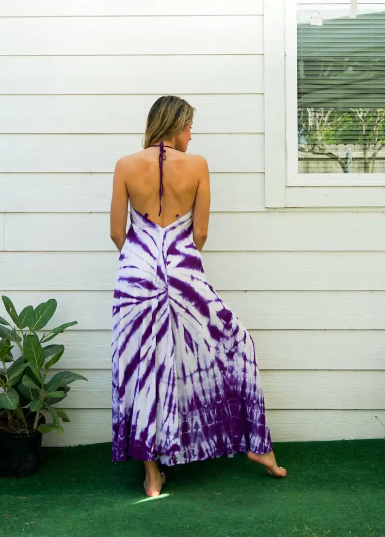 Violet Dream | Tie-Dye Maxi Jurk