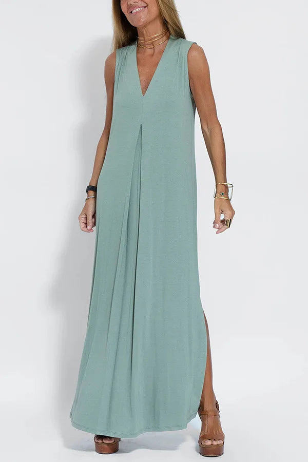Lissa | Vintage jurk met V-hals