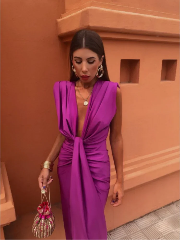 Moria | Mouwloze midi-jurk