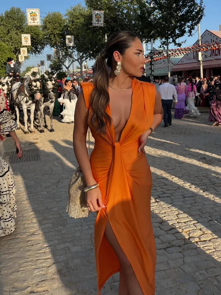 Moria | Sleeveless midi-dress