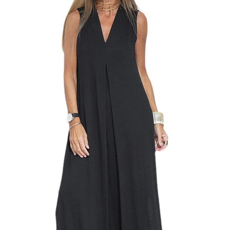Lissa | Vintage jurk met V-hals