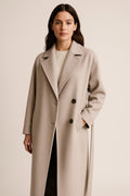 Nicky | Wool blend coat with belt
