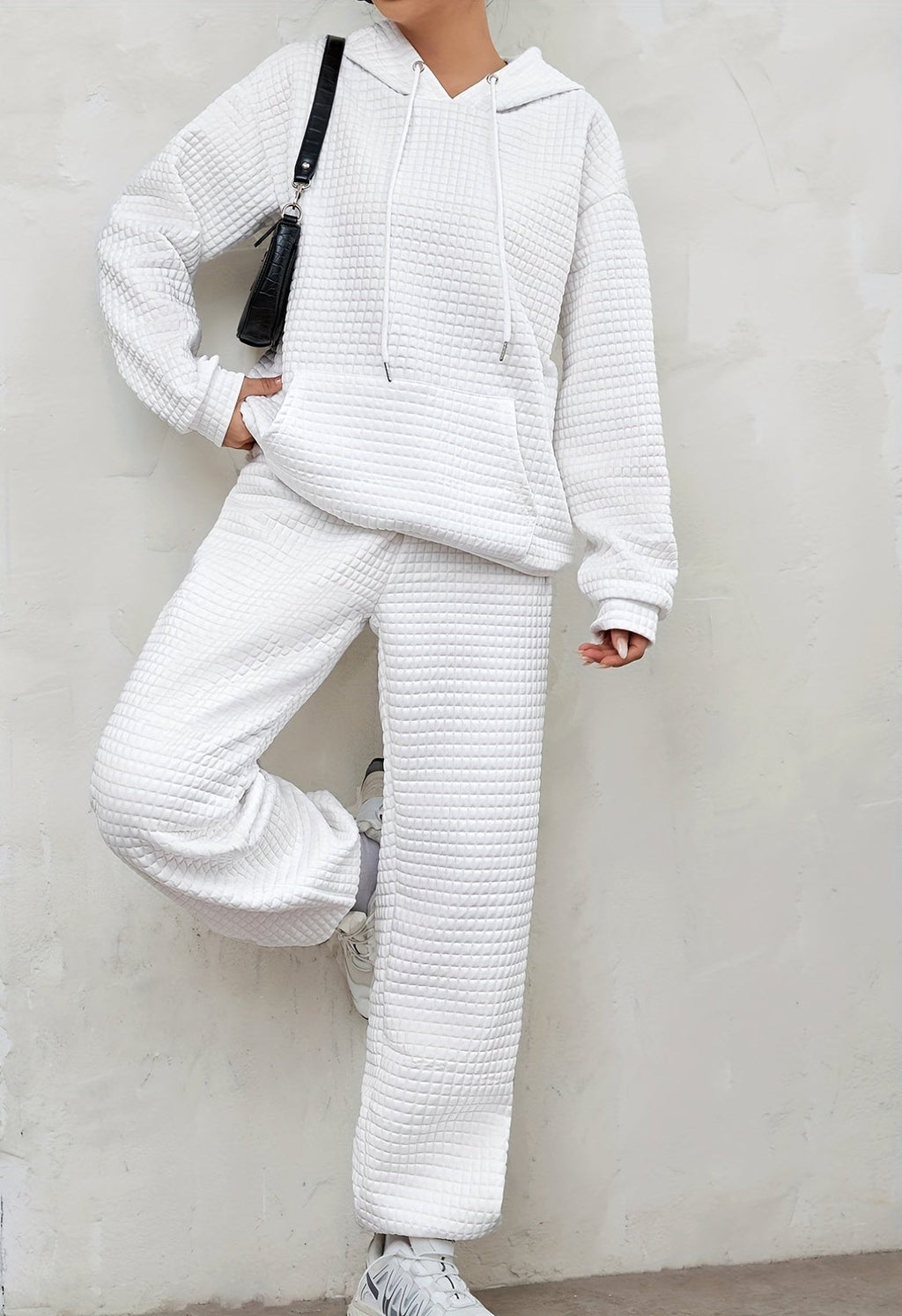 Roseann | Two-piece set with waffle detail