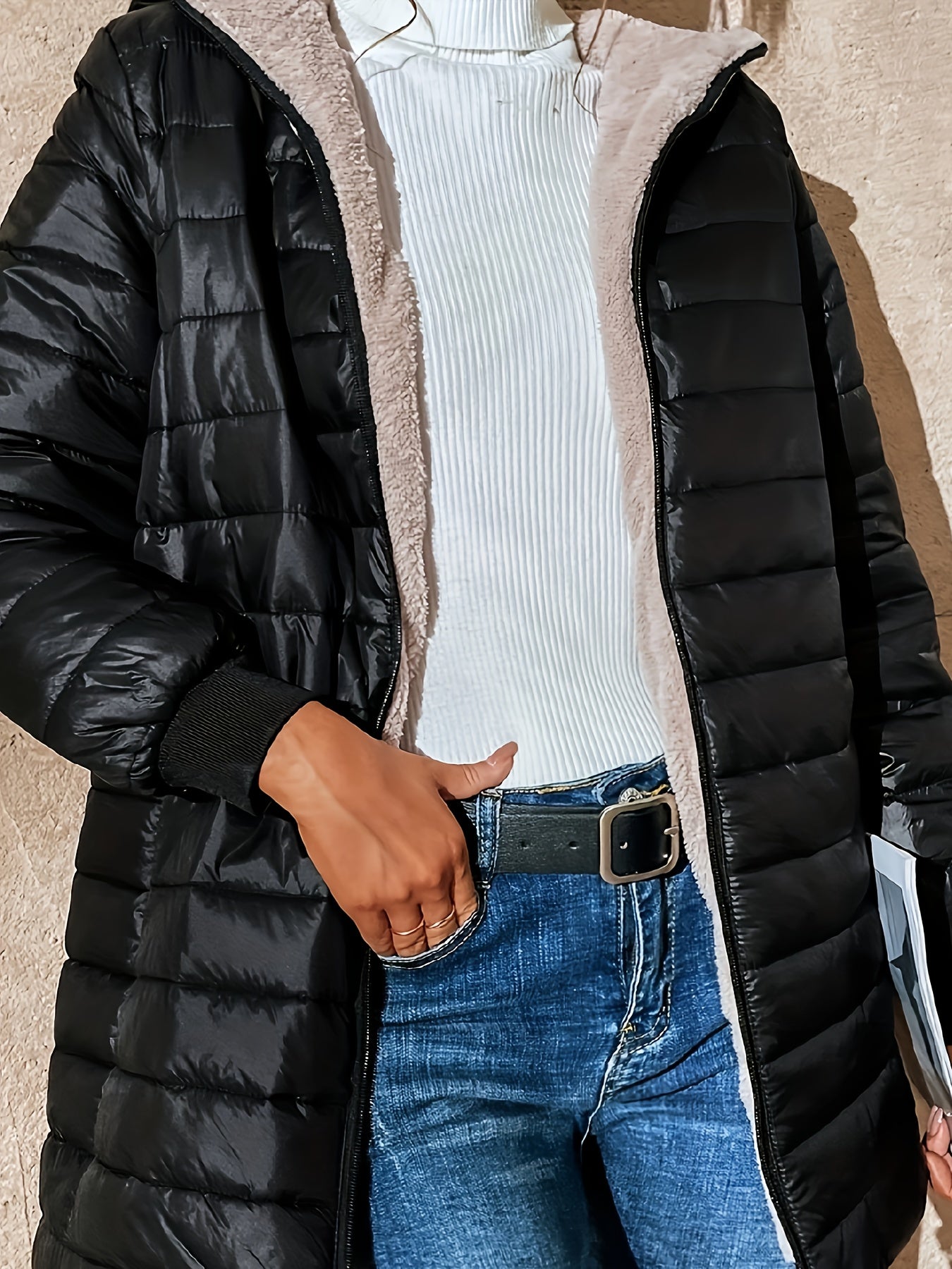 Nowell | Quilted jacket with teddy lining