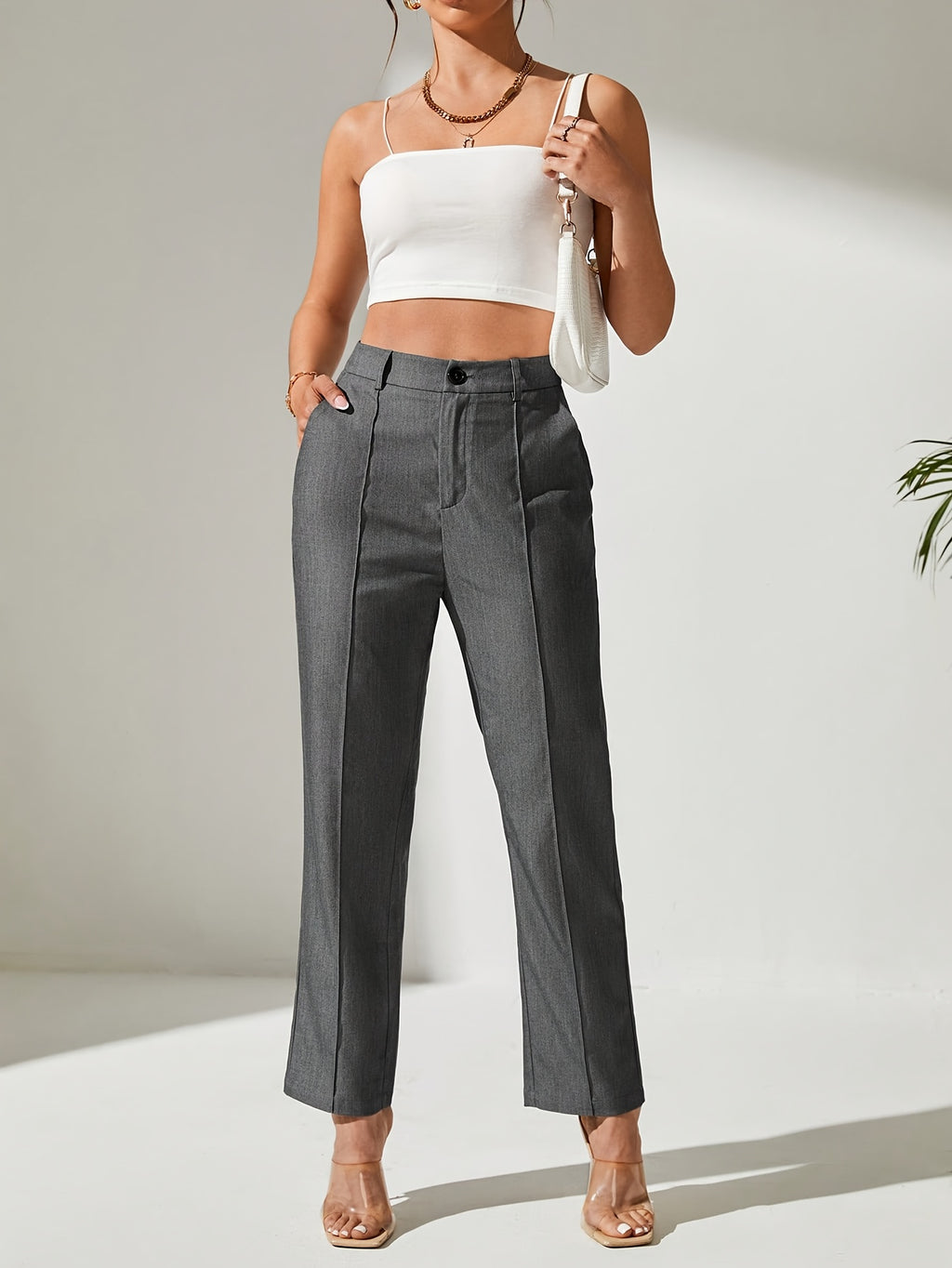 Karlie | Tailored tapered trousers
