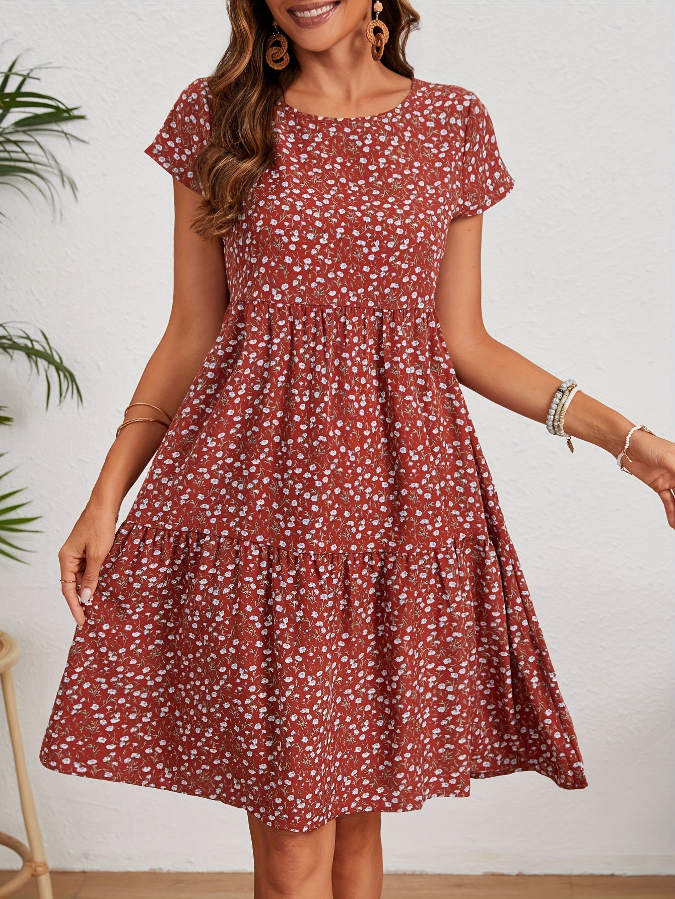 Cyenna | Jurk met bloemenprint